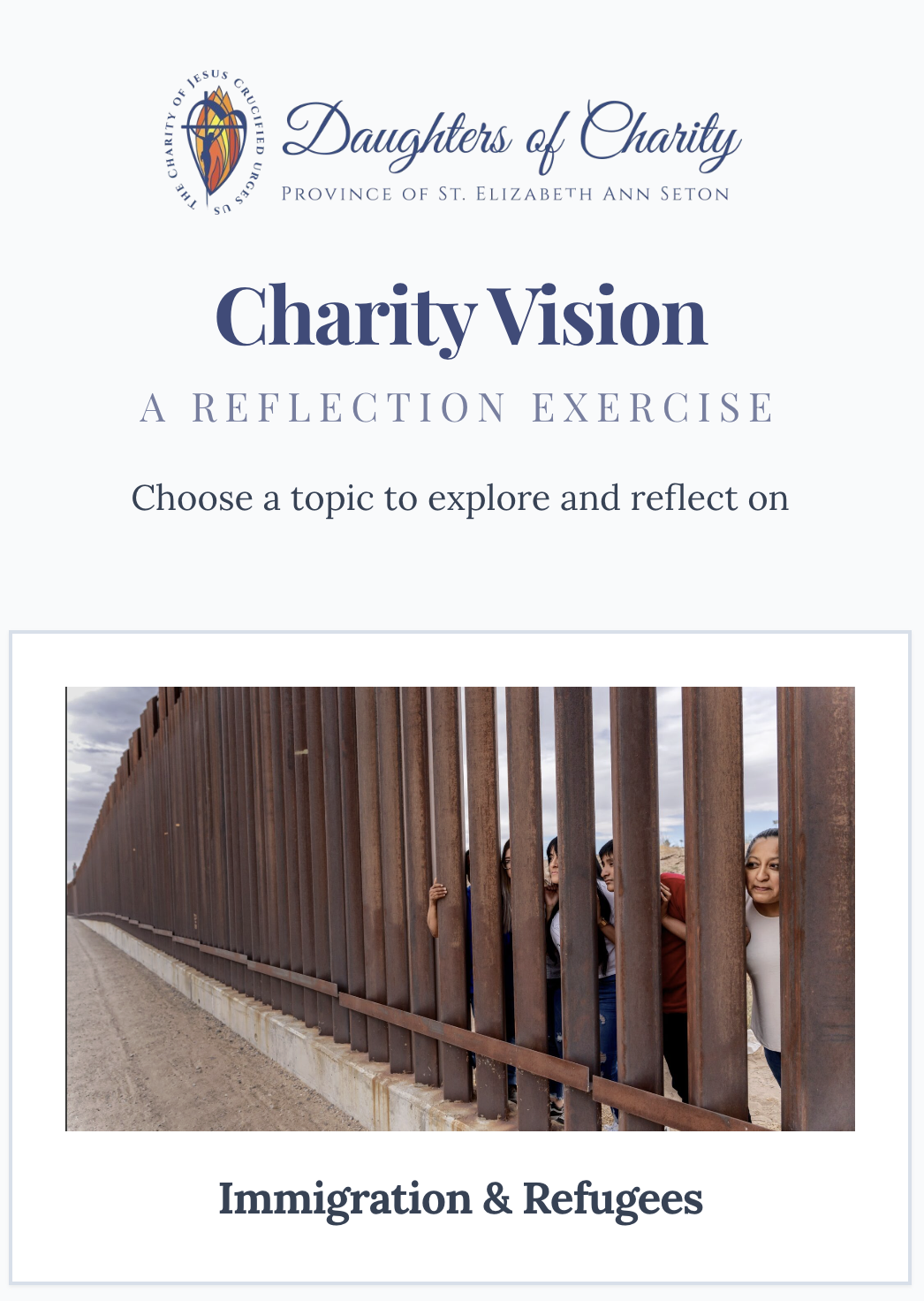 CharityVision app screenshot