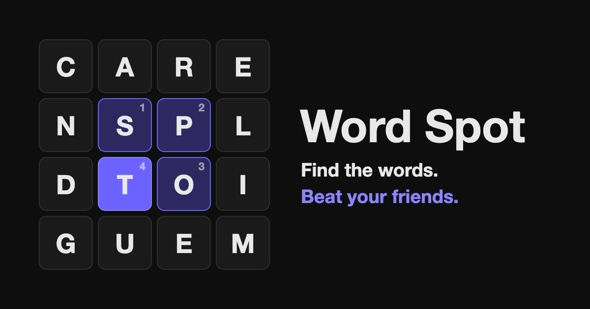Word Spot word game